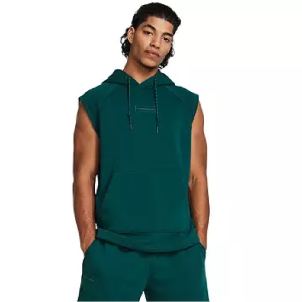 Under Armour Dark Green Sleeveless Hoodie